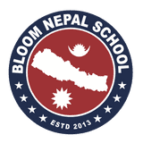 bloom nepal school logo shaped like a circle